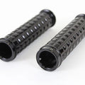 V-Twin 28-0663 Black Grained Style Handlebar Grip Set