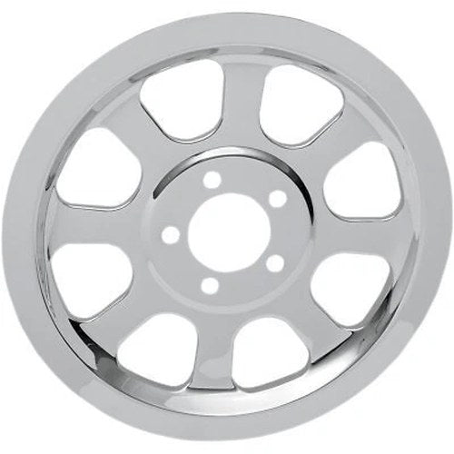 Drag Specialties 1201-0518 Chrome Pulley Cover for 70-tooth Softail 00-05