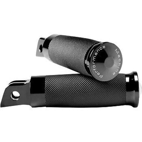 Performance Machine Black Contour Footpeg for Driver Harley M8 Softail 18-21