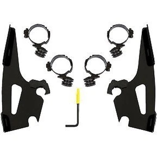Memphis Shades MEB2067 Black Batwing Fairing Trigger Lock Mounting Kit