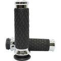 Avon DIA-60-CH-FLY Chrome Diamond Contour Hand Grips for Harley Electronic Tbw