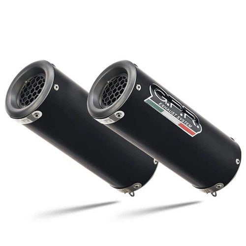 Kawasaki Z1000 Sx 2017-2020 Exhaust Gpr Double Slip-on M3 Black Titanium