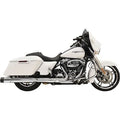Bassani 4" Dnt Straight Can Mufflers Chrome w/ Black End Cap for M8 Touring