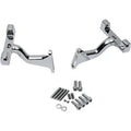 Drag Chrome Raised Passenger Floorboard Mounts for Harley Touring 93-20