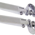 V-Factor 24004 Chrome Engine Guard Highway Foot Pegs & U-Clamp for Touring