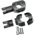 Drag Specialties 1620-0673 Black Big Buffalo 1-1/2" Guard Foot Peg Mounts