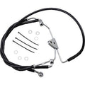 Drag Specialties 1741-2511 +6" Extended Length Black Vinyl Brake Line Kit