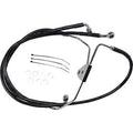 Drag Specialties 1741-2512 Extended Length Black Vinyl Brake Line Kit +8"