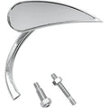 Arlen Ness 13-411 Chrome Micro Rad II Teardrop Mirror Right Side Sold Each