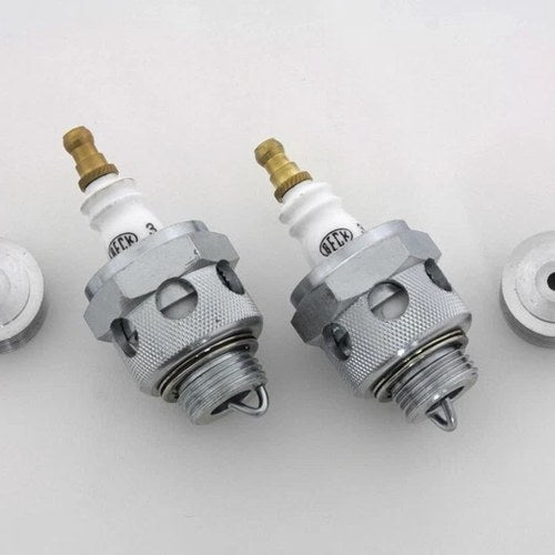 V-Twin 49-0982 18mm Beck Spark Plugs with Cool Fin Set
