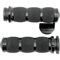 Avon AIR-90-AN-B-FL Black 3-Ring Air Cushioned Grips Throttle Boss for Tbw