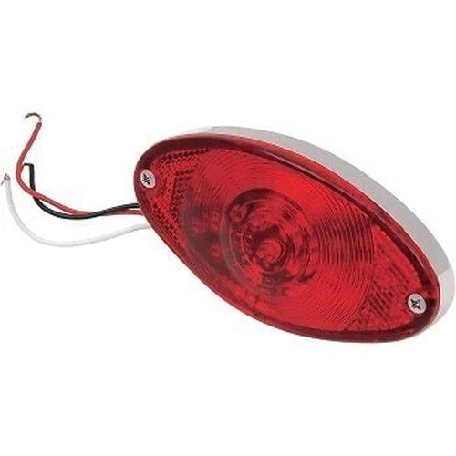 Drag Specialites 2010-0220 Chrome 5/16" Ultra Thin LED Cat Eye Taillight