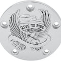 Drag Specialties 0940-0841 Chrome Live to Ride Timer Points Cover for Twin Cam