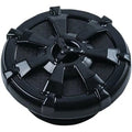 Kuryakyn 7384 Black Alley Cat Vented Right-Hand Thread Gas Cap for Harley 96-23