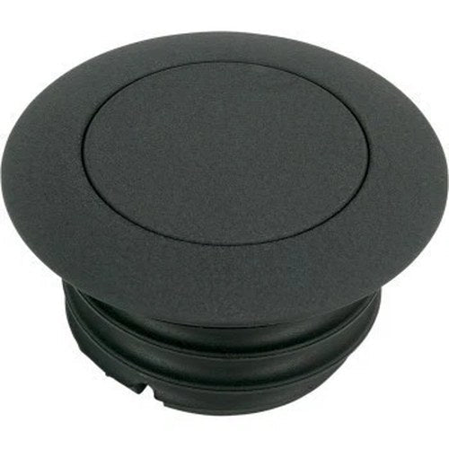 Drag Specialties 0703-0327 Wrinkle Black Pop-Up Gas Cap Left Hand Non-Vented