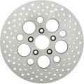 Stainless Steel Drilled Rear Brake Rotor for 81-91 Softail & 79-91 Sportster