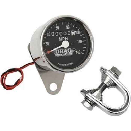 Drag Specialties DS-244132 2.4" Mini 2240:60 Mechanical Speedometer