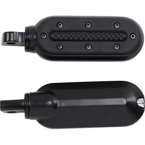 Kuryakyn 7032 Black Heavy Industry Footrest Foot Pegs for Harley Male Mount