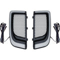 Kuryakyn 5064 Black Tracer LED Fairing Lower Grilles - Run & Turn White & Amber