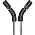 Kuryakyn 1216 Black Mirror Stem Extenders for Harley Motorcycles