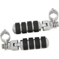 Kuryakyn 8033 Chrome Large Iso Foot Pegs with 1-1/4" Engine Guard Mounts