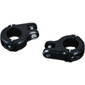 Kuryakyn 7616 Black 1-1/4" Highway Bar Foot Peg Clamps for Harley Male Mount
