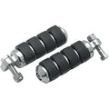 Kuryakyn 8000 Chrome Iso Small Passenger Foot Pegs for Harley Male Mount