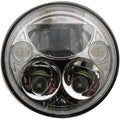Custom Dynamics CDTB-7-C Chrome 7" TruBeam LED Headlamp for Harley