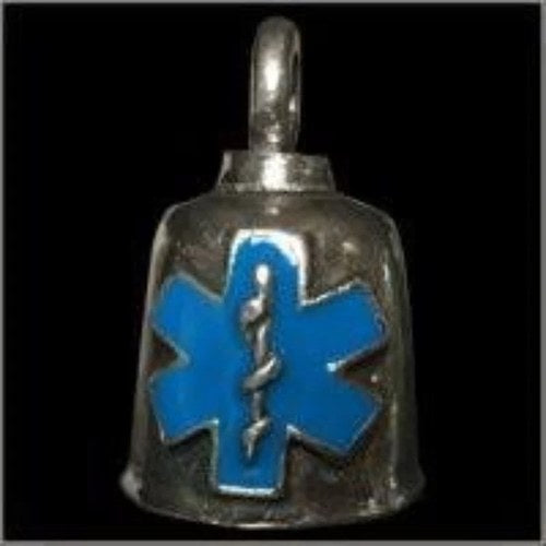 Pewter Motorcycle Gremlin Bell Ems Emergency Medical Services Symbol Made in Usa