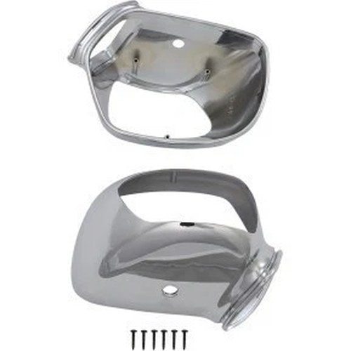 Parts Unlimited 0641-0058 Chrome Plastic Mirror Housings
