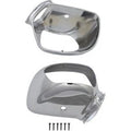 Parts Unlimited 0641-0058 Chrome Plastic Mirror Housings