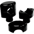 LA Choppers LA-7406-01B Black 1-1/2" Tall Hefty Risers for 1-1/4" Handlebars