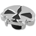 Drag Specialties 0703-0787 Chrome Left Hand Non-Vented Split Skull Gas Cap