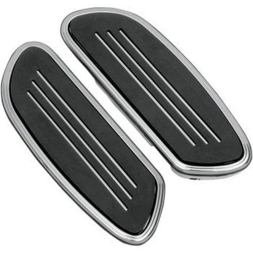 Drag Specialties 1621-0349 Chrome Sweeper Floorboards