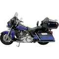 Bassani Psuedo Left-Side Muffler Black Straight Can for Harley Touring 09-20