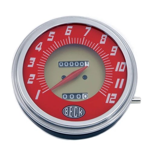V-Twin 39-0993 Replica Speedometer with 2:1 Ratio