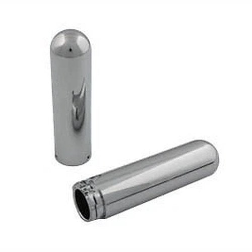 V-Twin 28-0582 Chrome Fat Style Hand Grip Set for Harley Cable Op Throttle