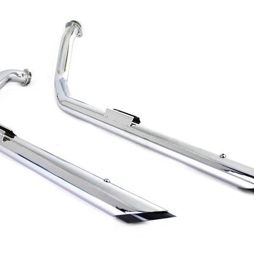 V-Twin 30-3101 Exhaust Drag Pipe Set with Black Tips