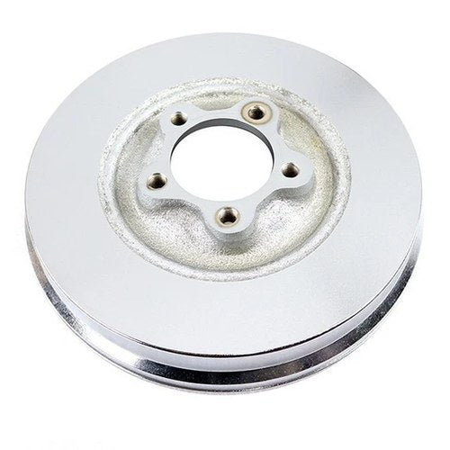 V-Twin 23-2212 Front Brake Drum Satin Chrome