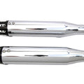 V-Twin 30-1614 Chrome Tapered Revolver Tip Muffler Set