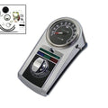 V-Twin 39-0914 Chrome Cast Dash Panel Kit with 2:1 Ratio Speedometer