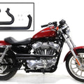 V-Twin 29-0202 Exhaust Drag Pipe Set Straight Cut Black