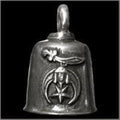 Pewter Motorcycle Gremlin Bell Shriner Sword Star Logo Made in the Usa