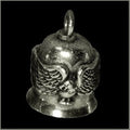 Pewter Motorcycle Gremlin Bell Eagle Spread Wings Made in the Usa