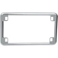 Chrome Plain License Plate Frame for Motorcycles US Size 4" x 7"
