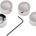 Drag Specialties 1902-0409 Chrome Head Bolt Covers for Evo Twin Cam & Sportster