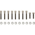 Black Chrome Transmission Side Cover Knurled Bolt Kit Harley M8 17-21 Touring