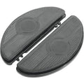 Drag Specialties 1621-0164 Black Vintage Half-moon Style Floorboards for Harley