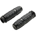Ciro 54023 Black Chicane Hand Grips for Harley Cable Operated Throttle