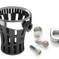 Ciro 55812 Chrome Gen 2 "Big Ass" Drink Holder with 7/8" to 1" Handlebar Clamp